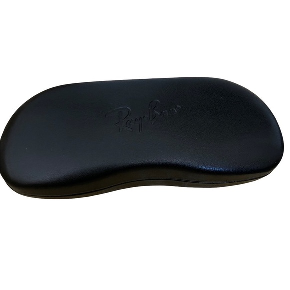 Ray Ban Black Sunglass Case Hard Lined VGC Summer Protect - Picture 1 of 3